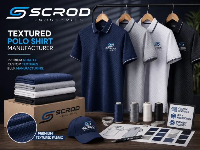 textured polo shirt manufacturer