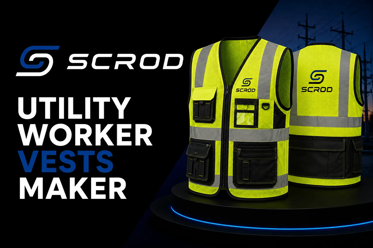 Scrod Industry Utility Worker Vests Maker