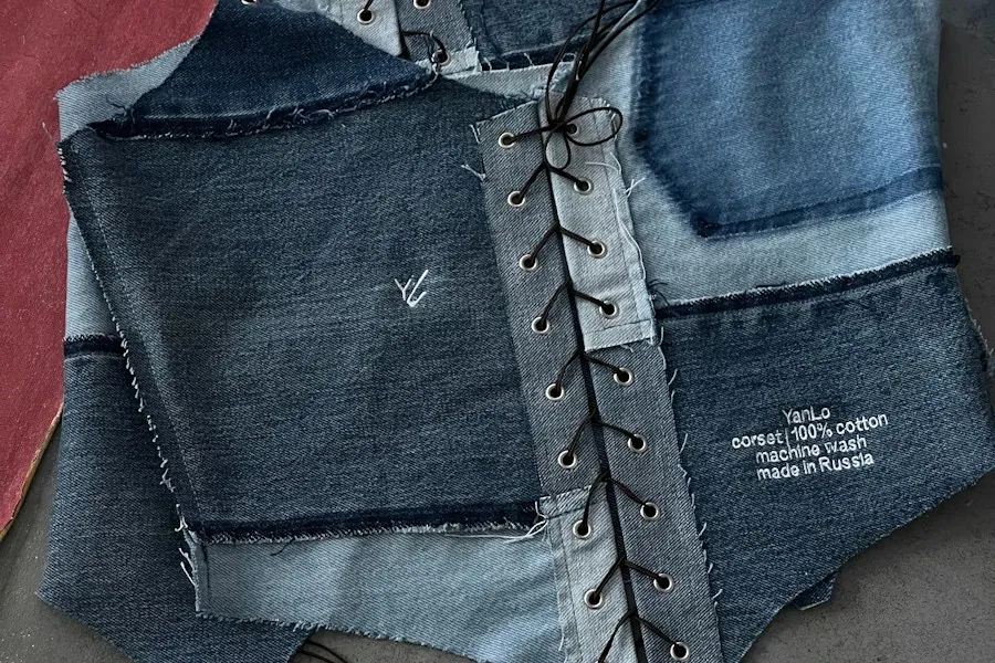 Denim tank top - custom manufacturing by Scrod Industries