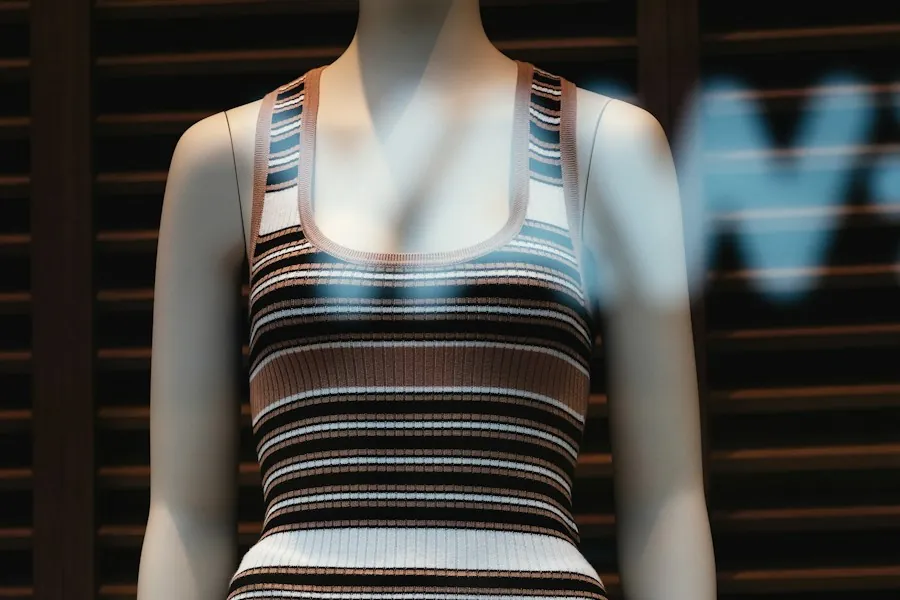 Striped tank top - custom manufacturing by Scrod Industries